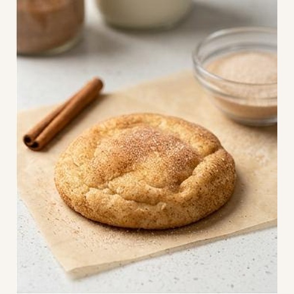 Snickerdoodle Cookie — cinnamon-sugar coated with a soft, pillowy interior